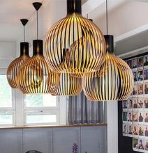 Wooden Pendant Light | Handcrafted Hanging Lamp