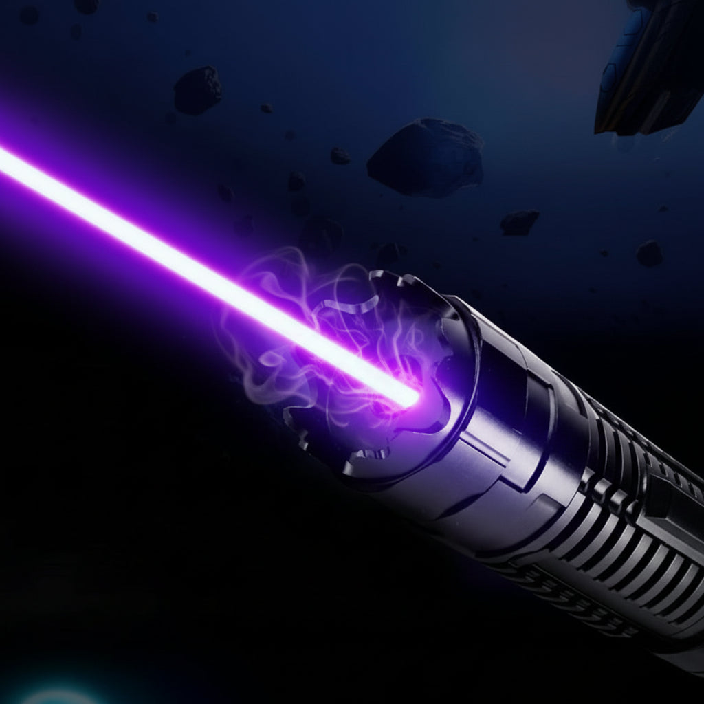 High Power Blue Tactical Beam Military Flashlight Torch Light