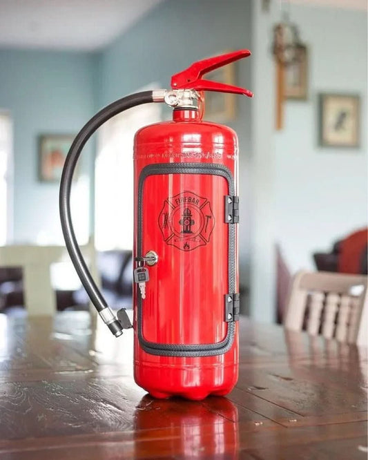 Hidden Bar Fire Extinguisher Whiskey Storage Cabinet Gift Display