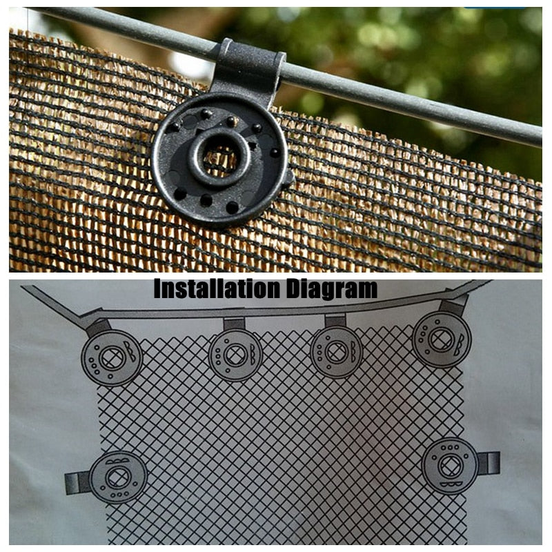 Shade Net Clips Heavy Duty ABS Clamp Set