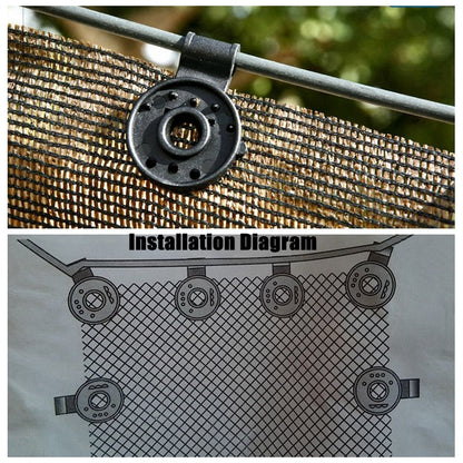 Shade Net Clips Heavy Duty ABS Clamp Set