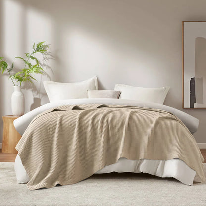 Haven Waffle Weave Cotton Blanket