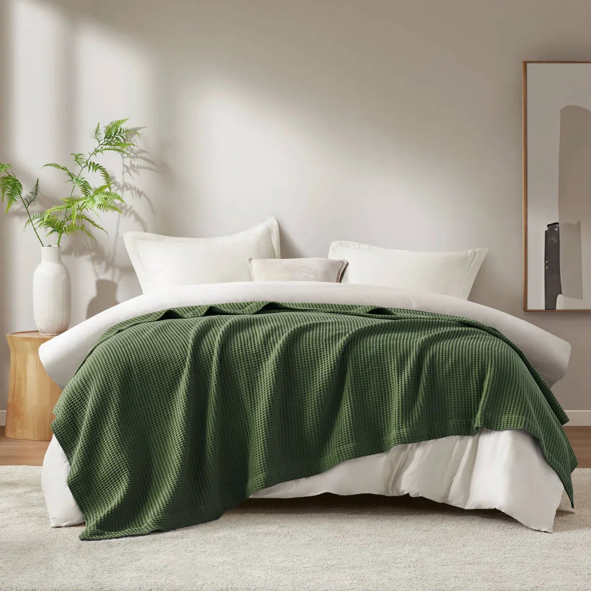 Haven Waffle Weave Cotton Blanket