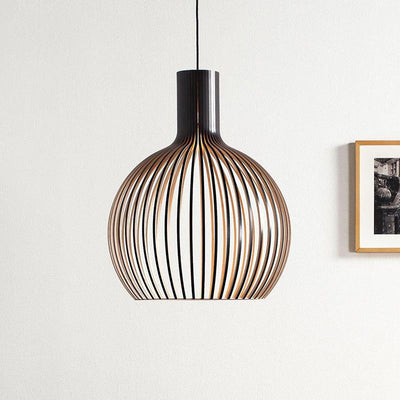 Wooden Pendant Light | Handcrafted Hanging Lamp