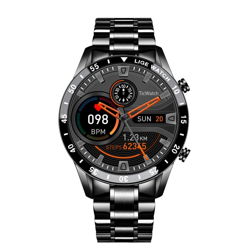 Smartwatch 4G with Metal Band Touchscreen for Calls and Fitness