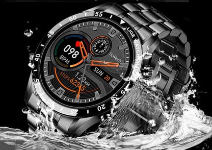 Smartwatch 4G with Metal Band Touchscreen for Calls and Fitness