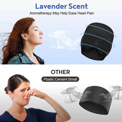 Migraine Relief Ice Head Wrap Hot Cold Therapy Headache Cap