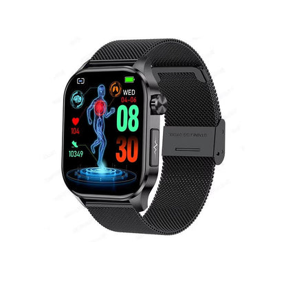 Smartwatch | Blood Pressure & Heart Rate Monitor | SOS Alert | IP68 | Bluetooth Calling | AMOLED