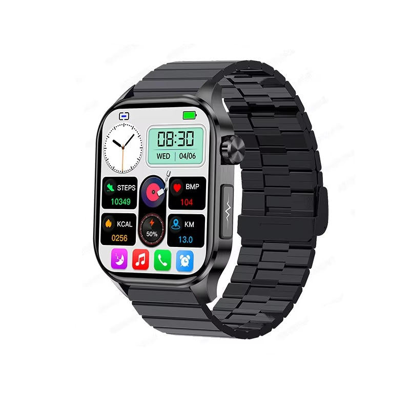 Smartwatch | Blood Pressure & Heart Rate Monitor | SOS Alert | IP68 | Bluetooth Calling | AMOLED