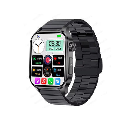 Smartwatch | Blood Pressure & Heart Rate Monitor | SOS Alert | IP68 | Bluetooth Calling | AMOLED