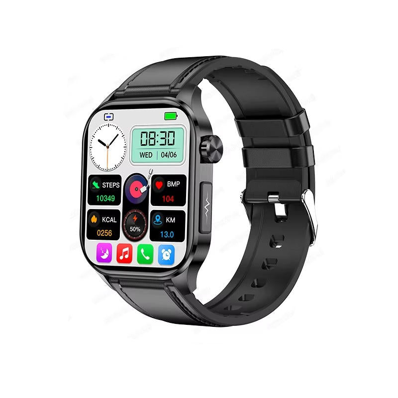 Smartwatch | Blood Pressure & Heart Rate Monitor | SOS Alert | IP68 | Bluetooth Calling | AMOLED