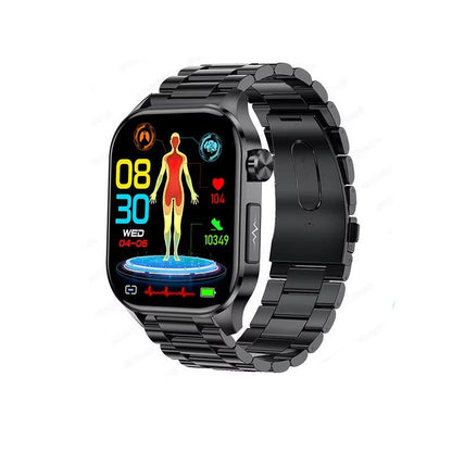Smartwatch | Blood Pressure & Heart Rate Monitor | SOS Alert | IP68 | Bluetooth Calling | AMOLED