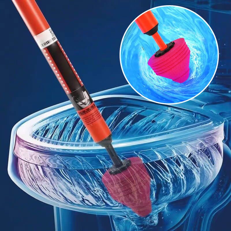 Toilet Plunger High-Pressure Air Cleaner for Quick Clog Removal