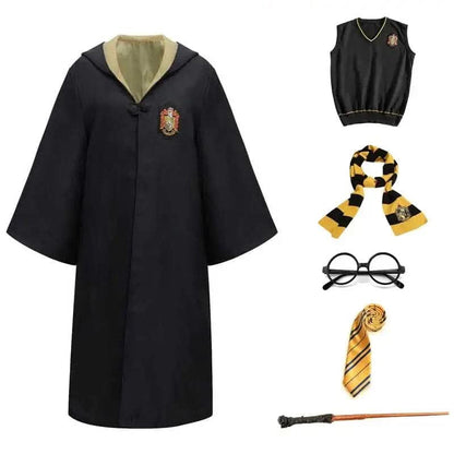 Wizard Costume Magic Costume Cloak Wand Cosplay 5 Piece Set