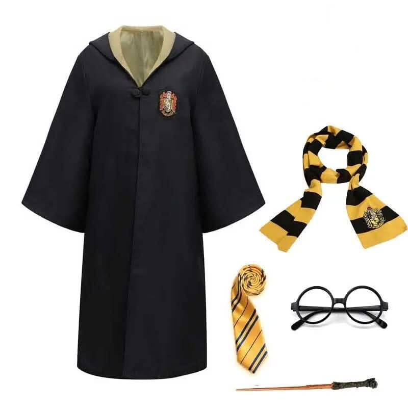Wizard Costume Magic Costume Cloak Wand Cosplay 5 Piece Set
