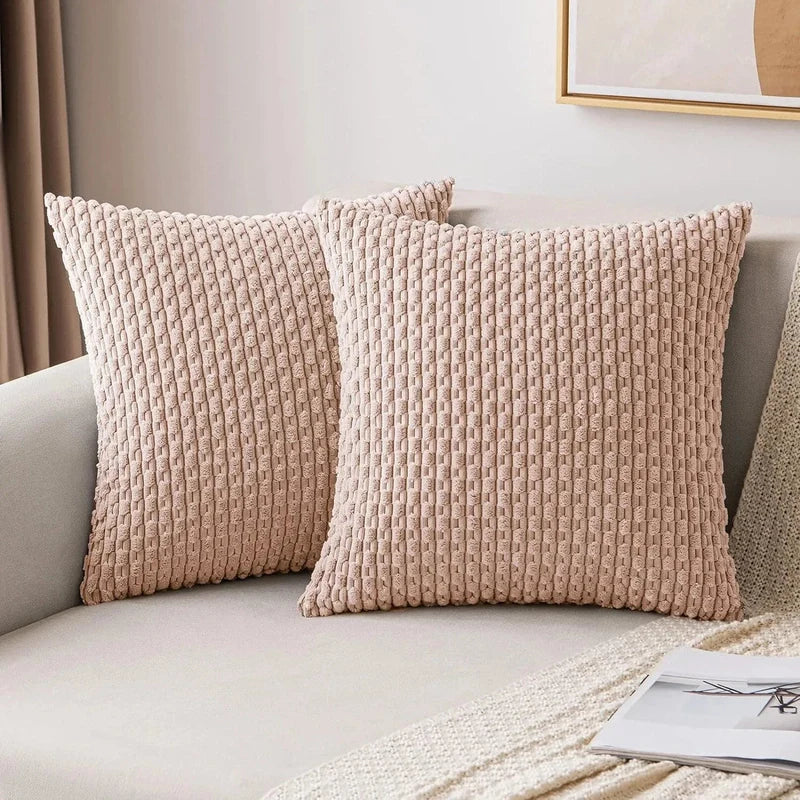 Cord Cushion Covers | Soft Ribbed Boho Texture