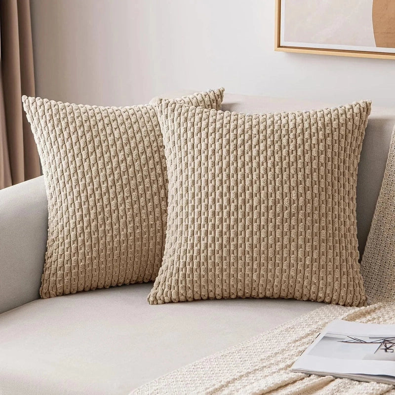 Cord Cushion Covers | Soft Ribbed Boho Texture
