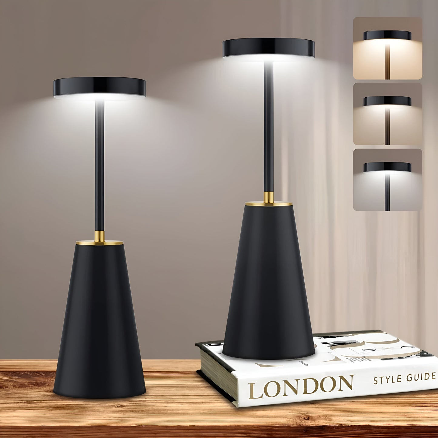 Cordless LED Table Lamp | Modern Dimmable Design