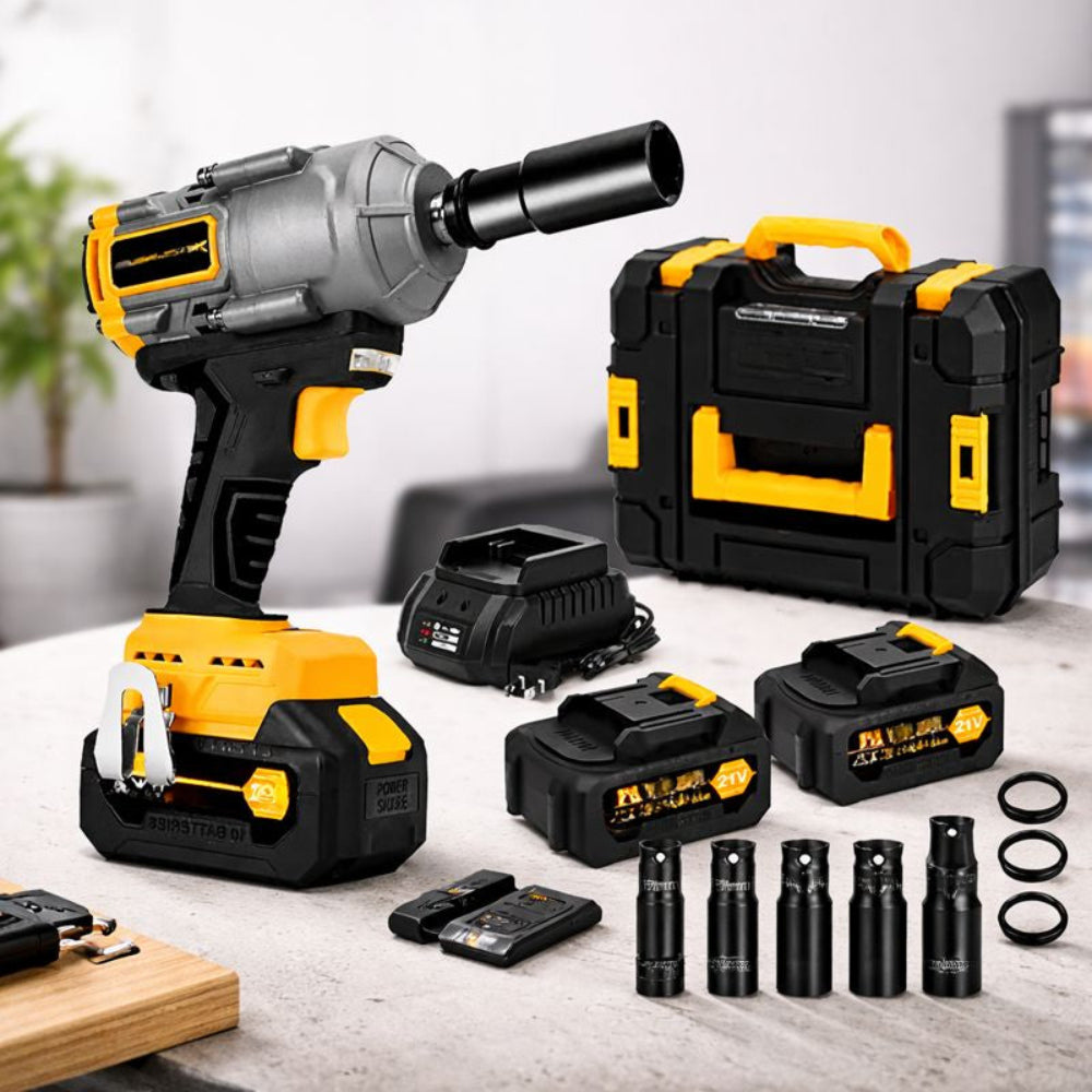 Impact Wrench Cordless Brushless Electric Tool High Torque Set