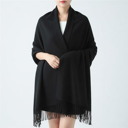 CashmereDream Scarf | Oversized Checked Wrap