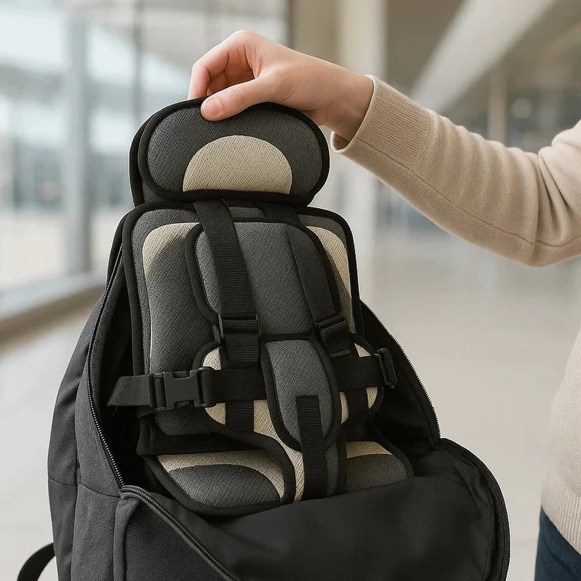 Travel Car Seat for Toddlers Portable Foldable 5 Point Harness