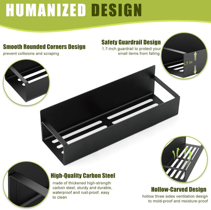 Kitchen Shelf Magnetic Refrigerator Organizer Metal Storage