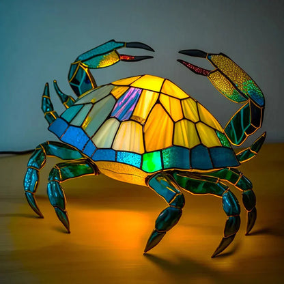 AnimalGlow Table Lamp | Stained-Glass Style Animal Design