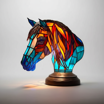 AnimalGlow Table Lamp | Stained-Glass Style Animal Design