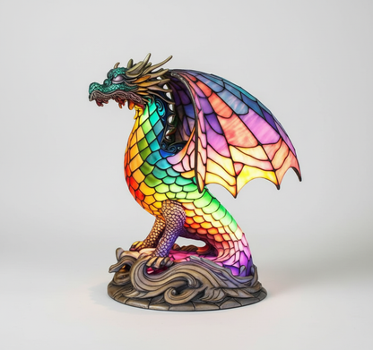 AnimalGlow Table Lamp | Stained-Glass Style Animal Design
