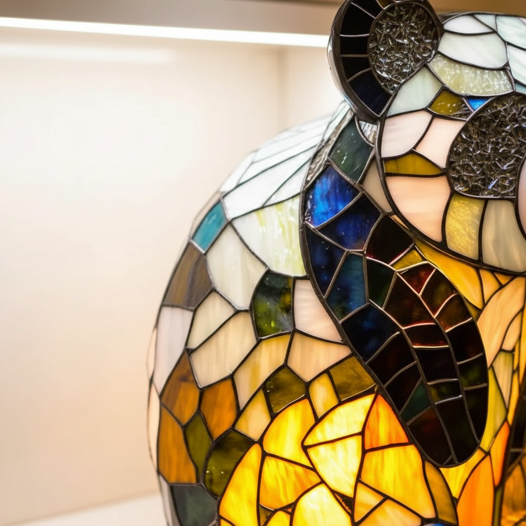 AnimalGlow Table Lamp | Stained-Glass Style Animal Design