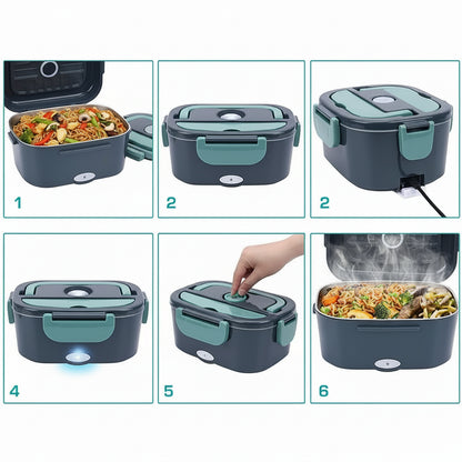 Electric Lunch Box Food Warmer Portable Heater Car Home