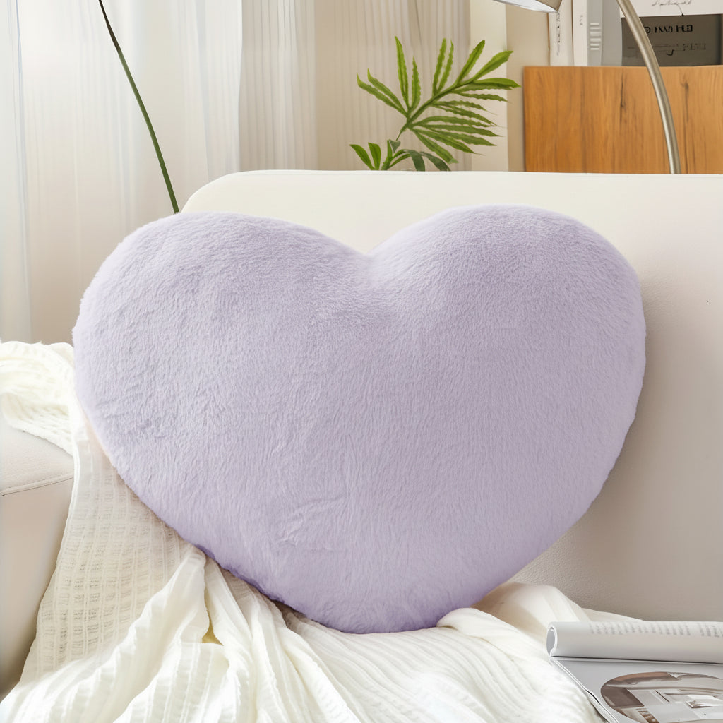 Soft Heart Shaped Plush Pillow Valentines Day Gift Women