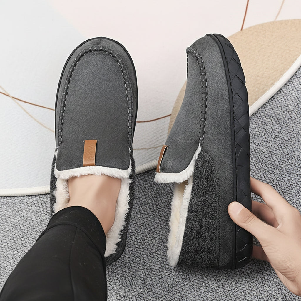 Mens Loafers Warm Comfortable Shoes Winter Wear