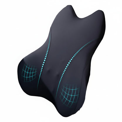 Lumbar Support Pillow Office Chair Back Cushion Mesh Cover