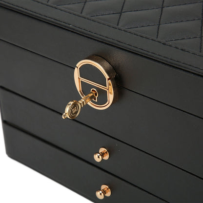 Multi-Layer Leather Jewelry Box | Rings, Necklaces & Bracelets | Organized Storage