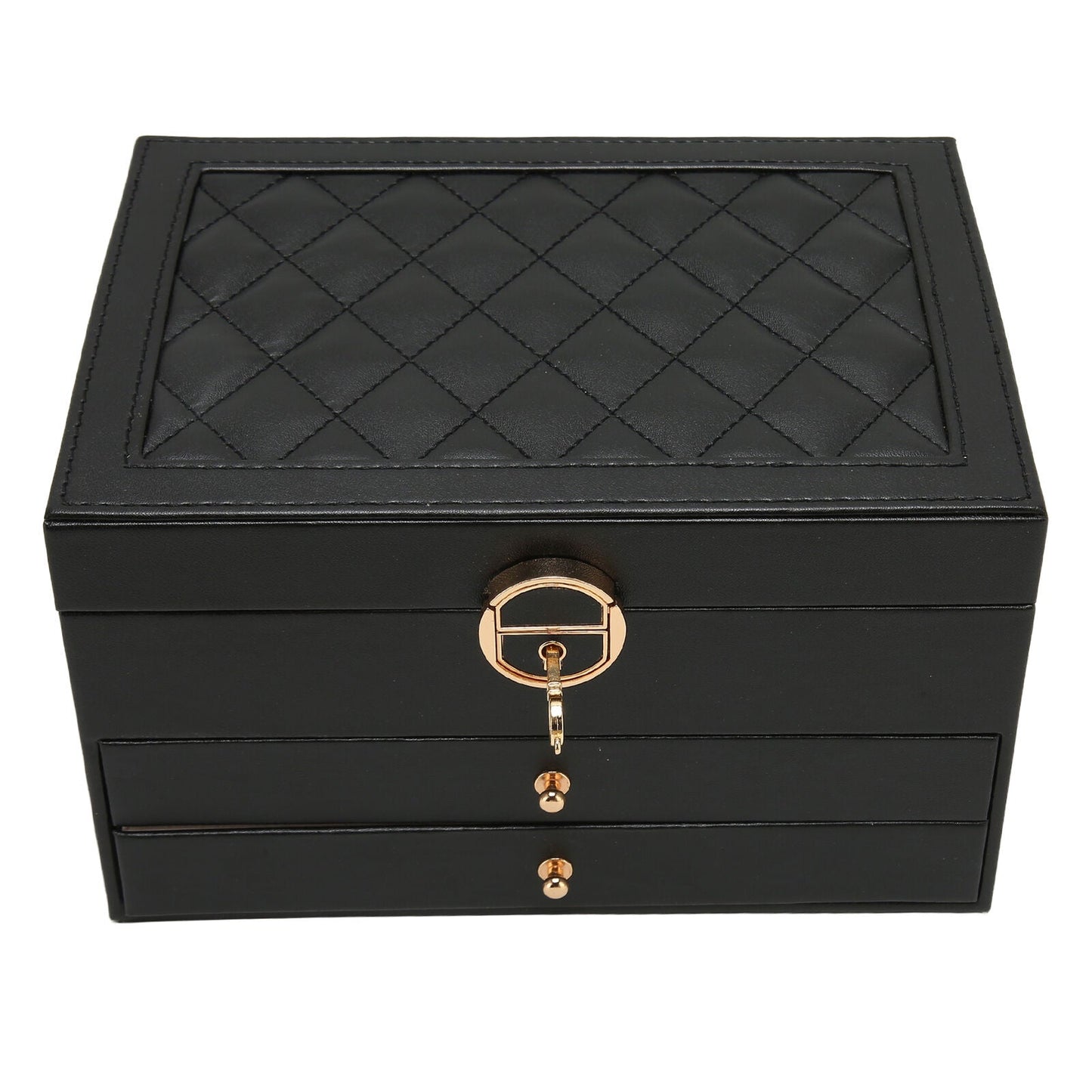 Multi-Layer Leather Jewelry Box | Rings, Necklaces & Bracelets | Organized Storage