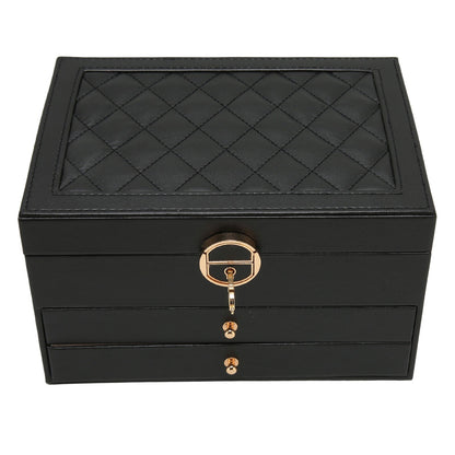 Multi-Layer Leather Jewelry Box | Rings, Necklaces & Bracelets | Organized Storage