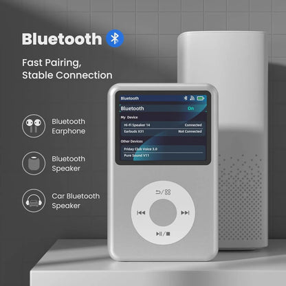 MP3 Player Portable Digital Audio Player Touch Screen Music Device