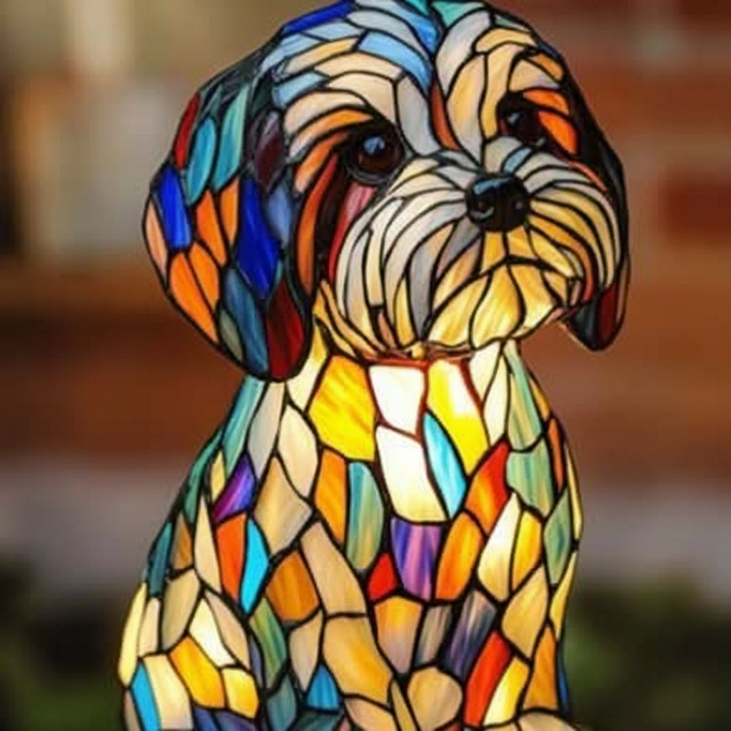 Art LED Night Lamp Dog Breeds Home Decoration