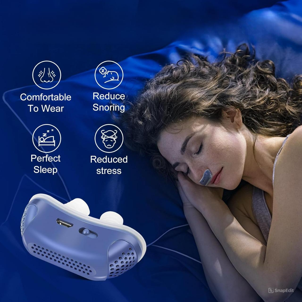 Rechargeable Anti-Snoring Nose Device