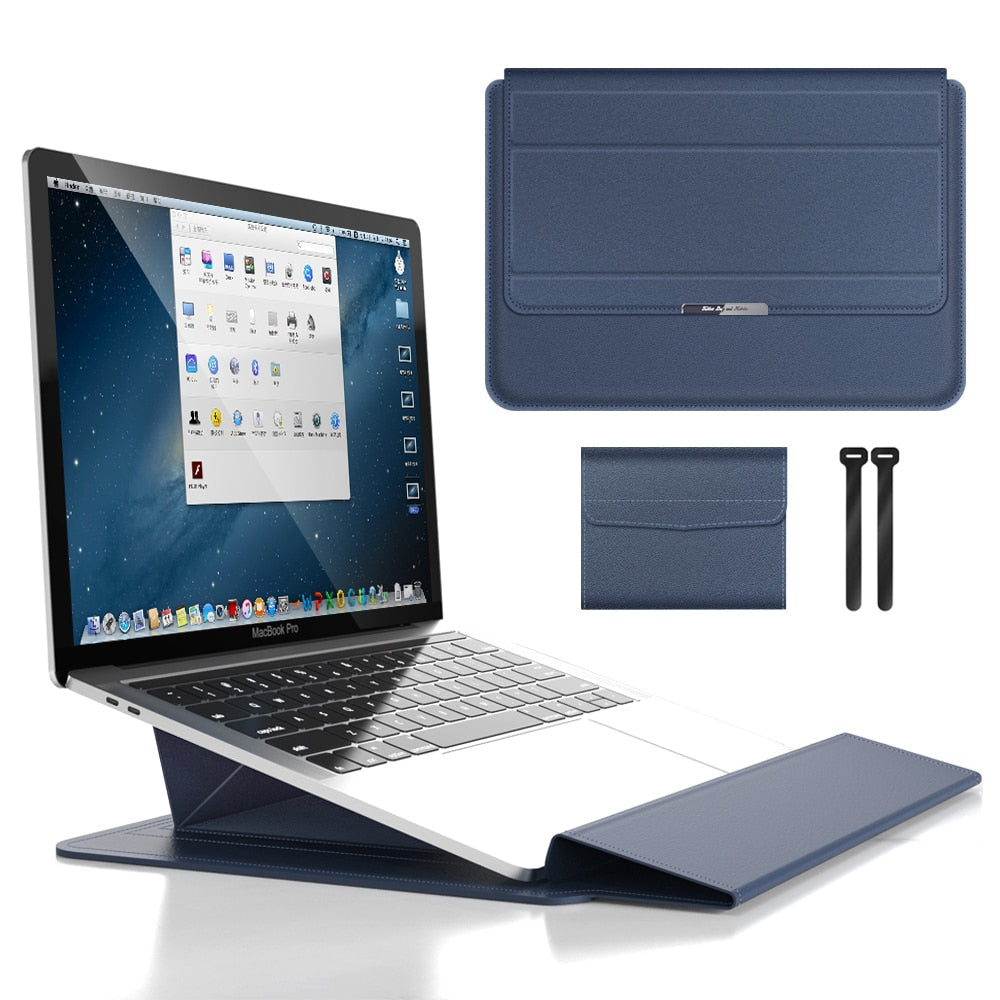 Laptop Sleeve | Foldable Stand Case with PU Exterior