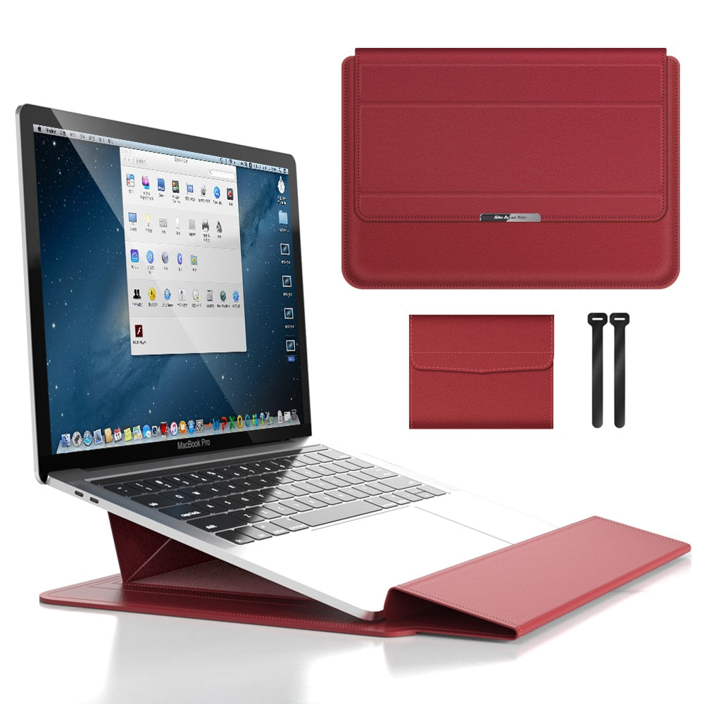 Laptop Sleeve | Foldable Stand Case with PU Exterior