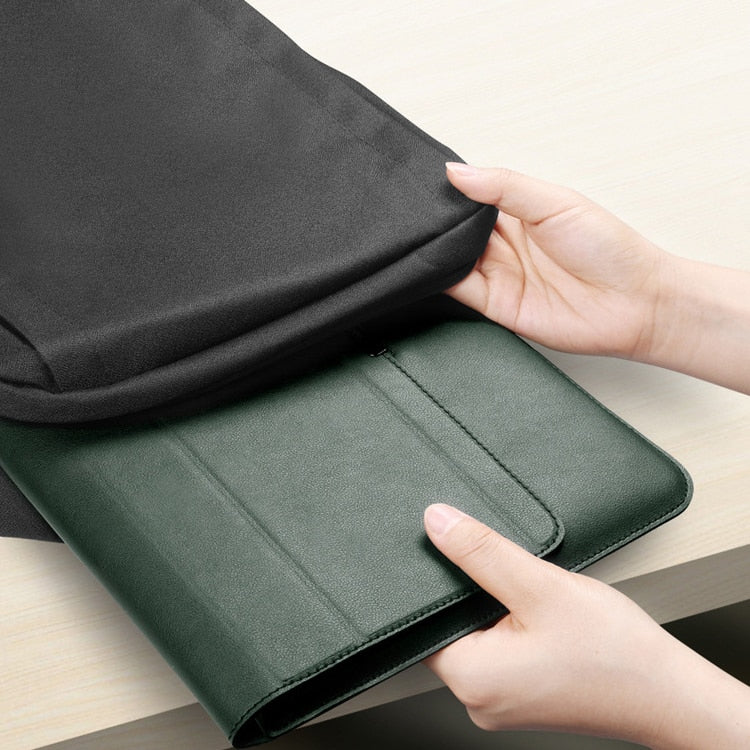 Laptop Sleeve | Foldable Stand Case with PU Exterior