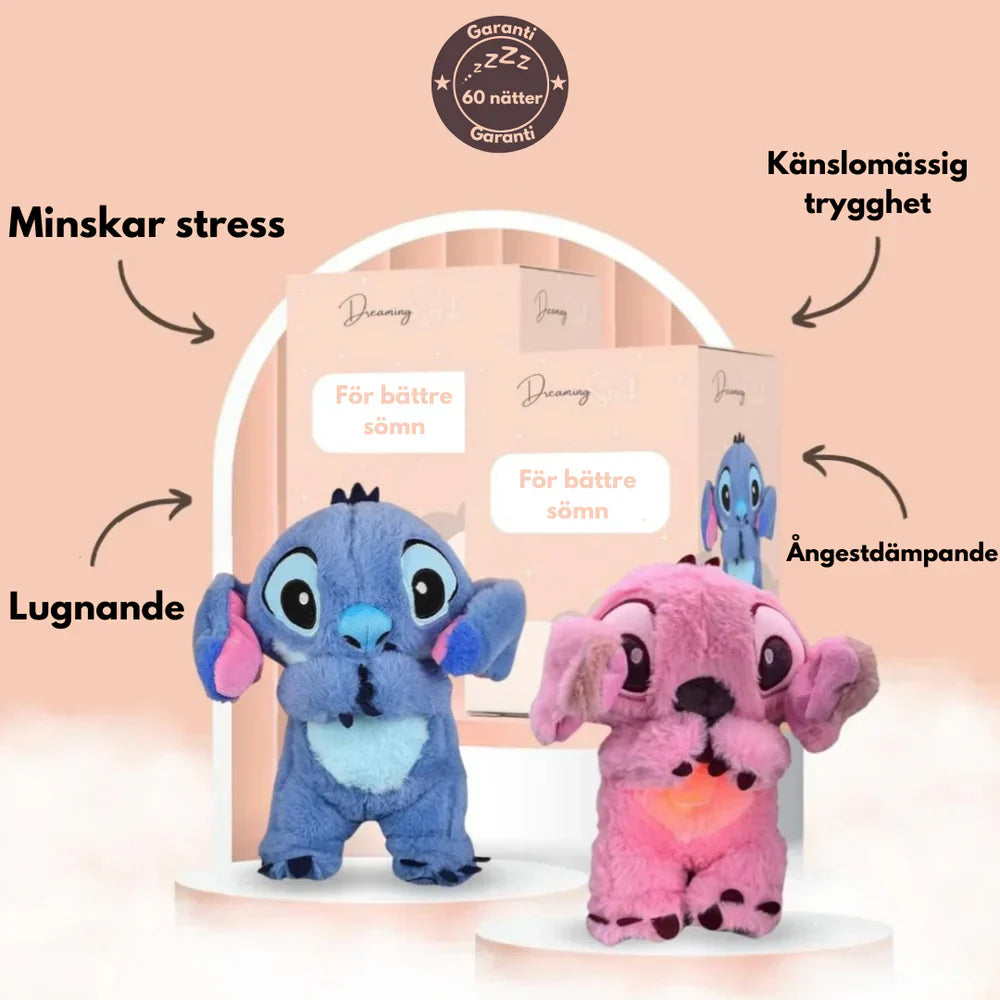Trendande Koala och Stitch med lugnande andetag och musik