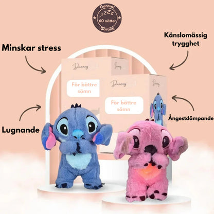 Trendande Koala och Stitch med lugnande andetag och musik