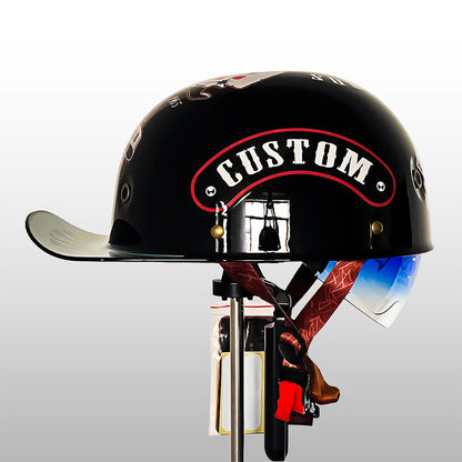 Motorcycle Helmet Half Face Safety DOT Approved Lightweight Riding Helmet