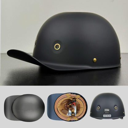 Motorcycle Helmet Half Face Safety DOT Approved Lightweight Riding Helmet