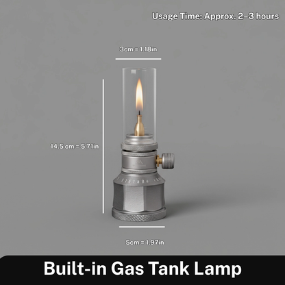 Camping Lantern Butane Gas Portable Aluminum Outdoor Light