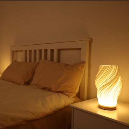 Pleated LED Table Lamp | Soft Sculptural Glow
