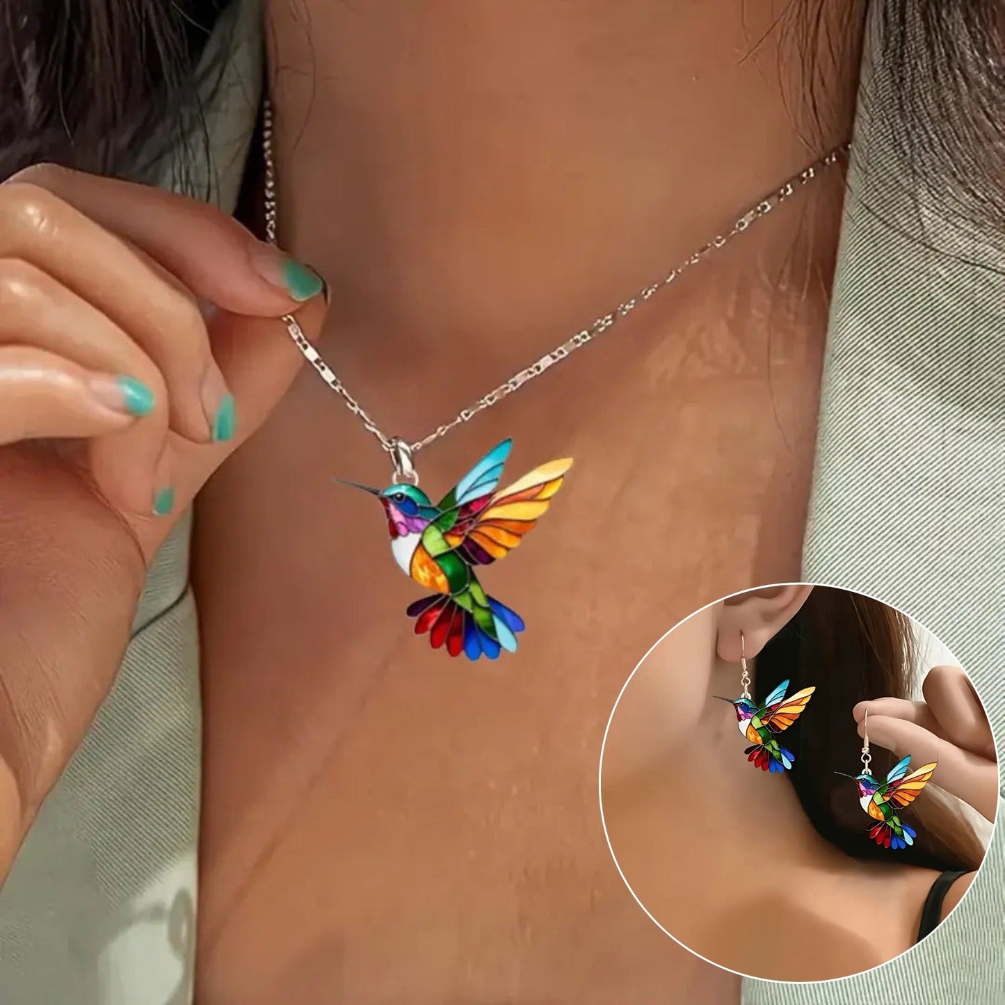 Necklace Pendant Gold Bird Charm Jewelry Elegant Fashion Women Necklace
